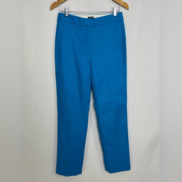 NEW / Kate straight-leg pant in stretch linen blend / B003 - Picture 4 of 7